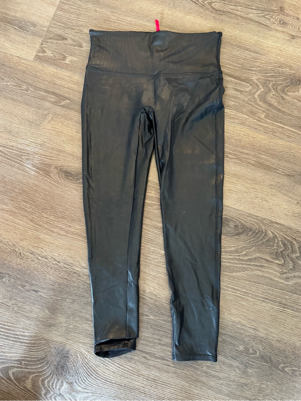 SPANX Black Faux Leather Leggings